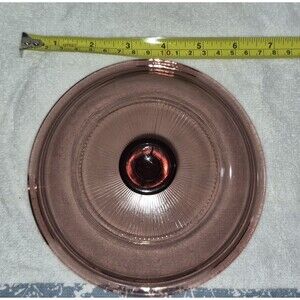 Pyrex Lid Purple Visions Corning Glass V-1-C 6-inch Replacement Very Good Cond